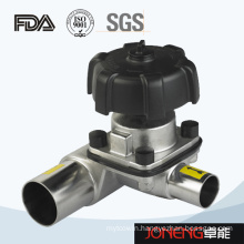 Stainless Steel Sanitary 3 Way Manual Diaphrgam Valve (JN-DV1007)